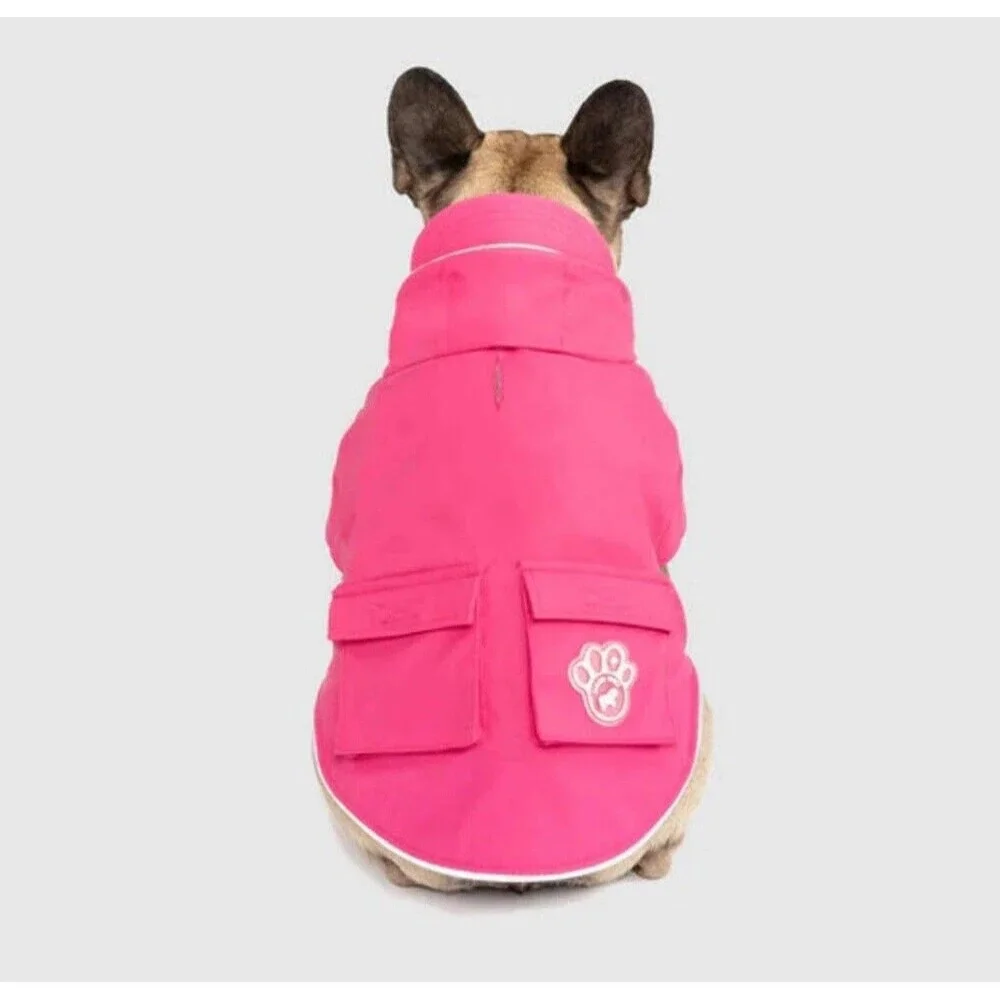 NWT CANADA POOCH Torrential Tracker 18” PINK Rain Coat‎ For Dogs 18 inch